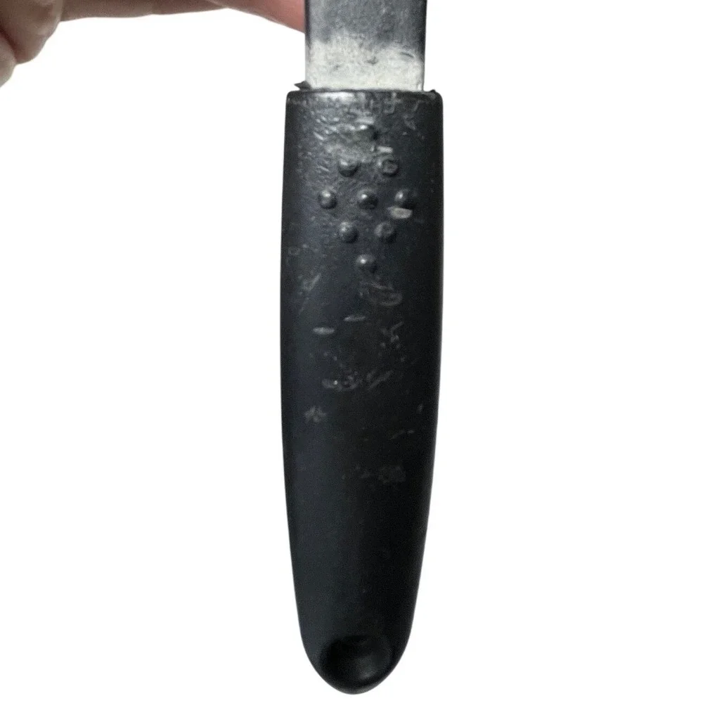 2 Pc Spatula Lot Chefmate Slotted Turner & Wide Nylon Turner‎ Black Red Kitchen